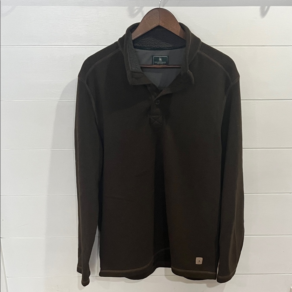 G.H. Bass & Co. Dark Brown Long Sleeve Tee